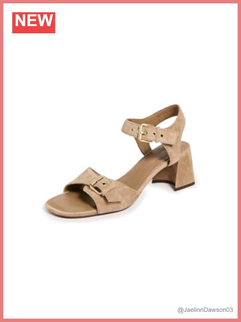 Madewell Neeka Ankle-Strap Heeled Sandals Block Heel Suede Leather